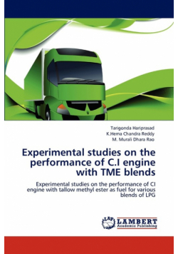 Experimental studies on the performance of C.I engine with TME blends