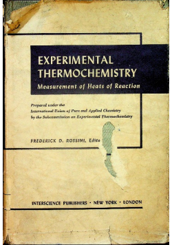 Experimental thermochemistry