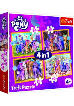 Puzzle 4w1 Kucyki Pony Poznaj kucyki Pony