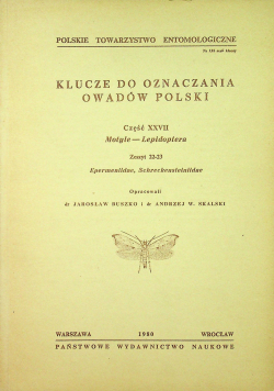 Klucze do oznaczania owadów Polski Część XXVII Zeszyt 22 - 23