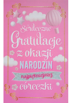 Karnet Narodziny dziewczynka 2K - 088