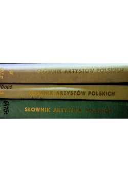 Słownik Artystów Polskich 3 tomy