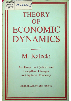 Theory of economic dynamics