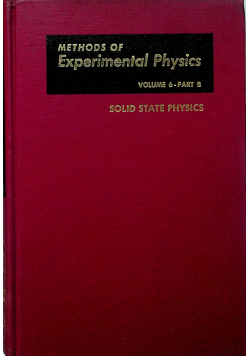 Methods of experimental physics Volume 6 Part B