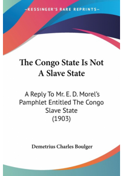 The Congo State Is Not A Slave State