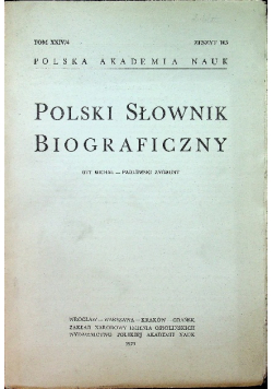 Polski Słownik Biograficzny Zeszyt 103