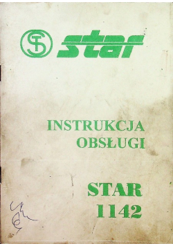 Star 1142 instrukcja obsługi