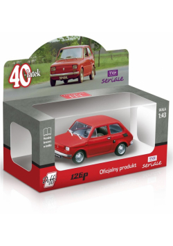 Fiat 126P czterdziestolatek czerwony