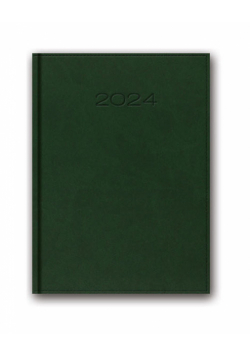Kalendarz 2024 51D B5 Zielony książkowy