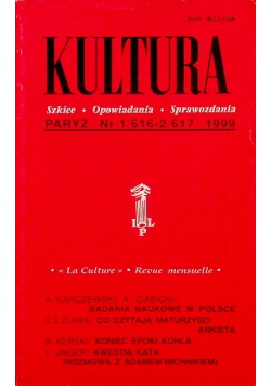 Kultura nr 1 i 2 / 99 Szkice opowiadania sprawozdania
