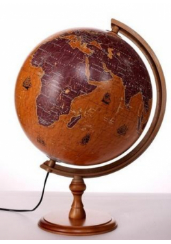 Globus żaglowce podświetlany 32 cm