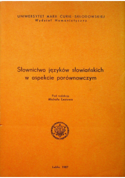 Słownictwo języków słowiańskich w aspekcie porównawczym