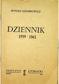Dziennik 1959 - 1961