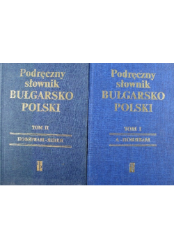 Podręczny słownik Bułgarsko Polski tom 1 i 2