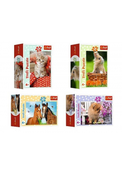 Puzzle 54 mini Urocze zwierzątka mix TREFL