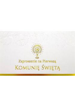 Zaproszenie Komunia ZP-11 (10szt.)