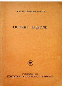 Ogórki kiszone 1950 r