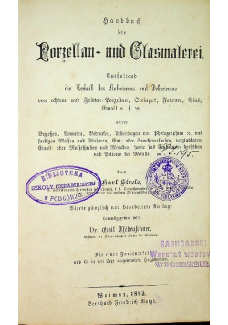Porzellan und glasmalerei 1883 r