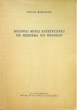 Rozwój myśli estetycznej od Herdera do Heinego