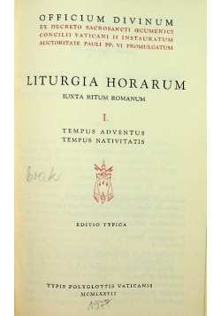 Liturgia horarum I