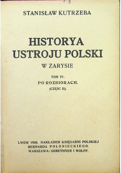 Historya ustroju Polski 1920r