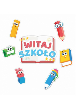 Dekoracje okienne dwustronne-Witaj szkoło 01 7szt