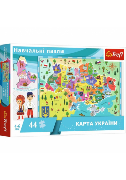 Puzzle edukacyjne 44 Mapa Ukrainy UA TREFL