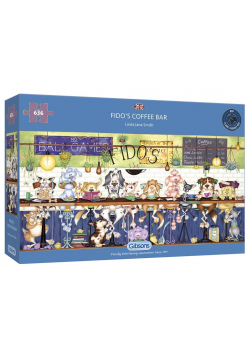 Puzzle 636 Kawiarnia dla psów (panorama) G3