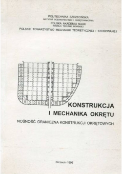 Konstrukcja i mechanika okrętu Nośność graniczna