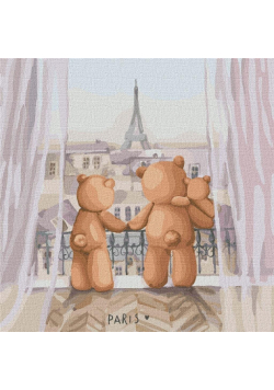 Malowanie po numerach - Podróż rodzinna 30x30