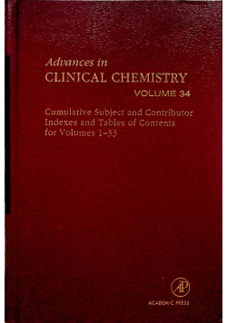 Advances in Clinical Chemistry Volume 34
