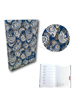 Kalendarz 2022 A5 tygodniowy soft touch Paisley