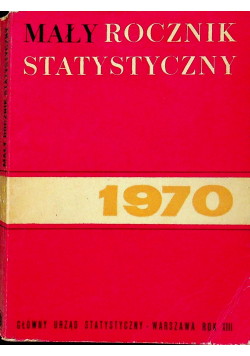 Mały rocznik statystyczny 1970