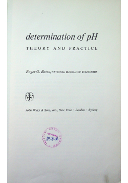 Determnation of PH