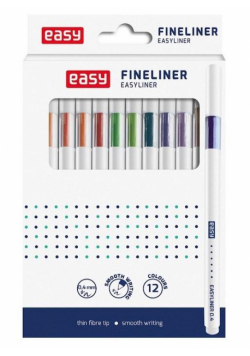 Cienkopis Easyliner 0.4mm 12 kolorów EASY