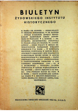 Biuletyn Żydowskiego Instytutu historycznego