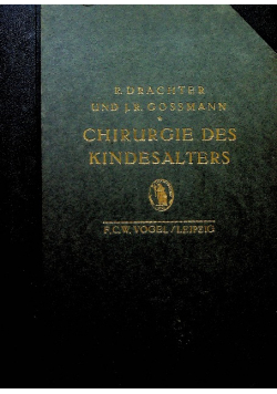 Chirurgie des Kindesalters 1930r