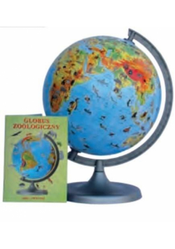 Globus zoologiczny w kartonie 22 cm