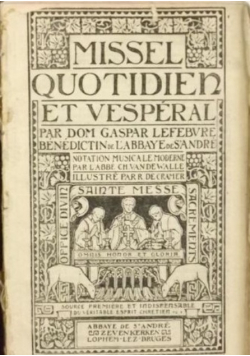 Missel Quotidien Et Vesperal 1927 r