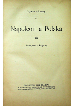 Napoleon a Polska III 1919 r.