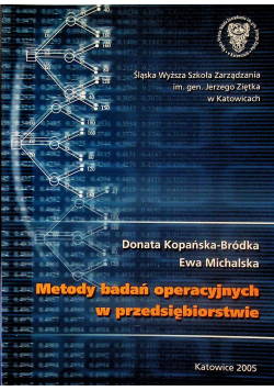 Metody badań operacyjnych w przedsiębiorstwie