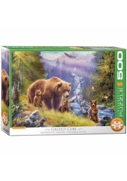 Puzzle 500 Rodzina Grizzly XXL
