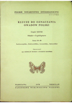 Klucze do oznaczania owadów Polski Część XXVII Zeszyt 55 - 58