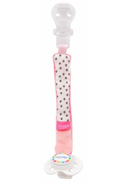 Zawieszka Do Smoczka różowa 22 cm