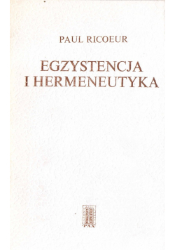 Egzystencja i hermeneutyka