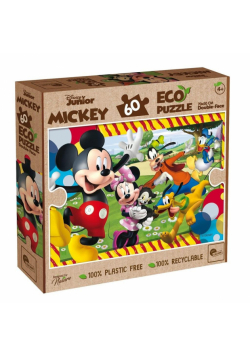 Puzzle dwustronne eko 60 el. Myszka Miki