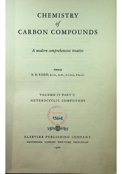 Chemistry of carbon compounds