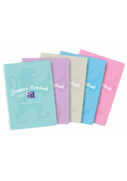 Zeszyt A5/60K kratka Campus Pastel (5szt) OXFORD