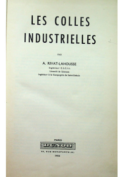 Les colles industrielles