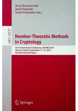 Number Theoretic Methodos in Cryptology